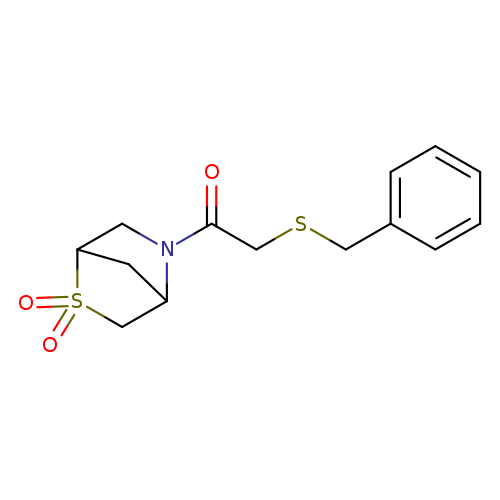 5-[2-(benzylsulfanyl)acetyl]-2lambda6-thia-5-azabicyclo[2.2.1]heptane-2,2-dione