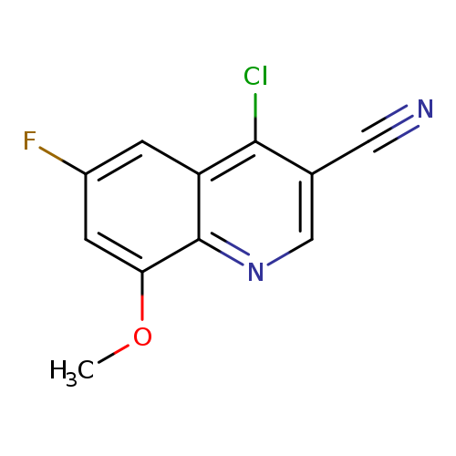 4-Chloro-6-fluoro-8-methoxyquinoline-3-carbonitrile