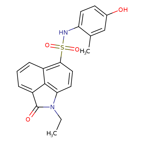1-ethyl-N-(4-hydroxy-2-methylphenyl)-2-oxo-1,2-dihydrobenzo[cd]indole-6-sulfonamide