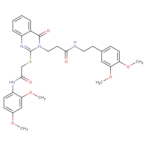 3-[2-({[(2,4-dimethoxyphenyl)carbamoyl]methyl}sulfanyl)-4-oxo-3,4-dihydroquinazolin-3-yl]-N-[2-(3,4-dimethoxyphenyl)ethyl]propanamide