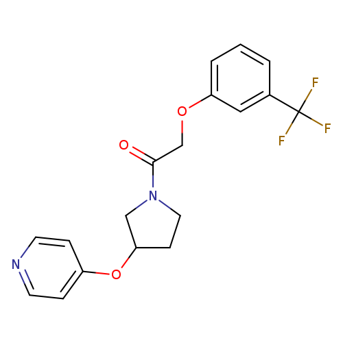 1-[3-(pyridin-4-yloxy)pyrrolidin-1-yl]-2-[3-(trifluoromethyl)phenoxy]ethan-1-one
