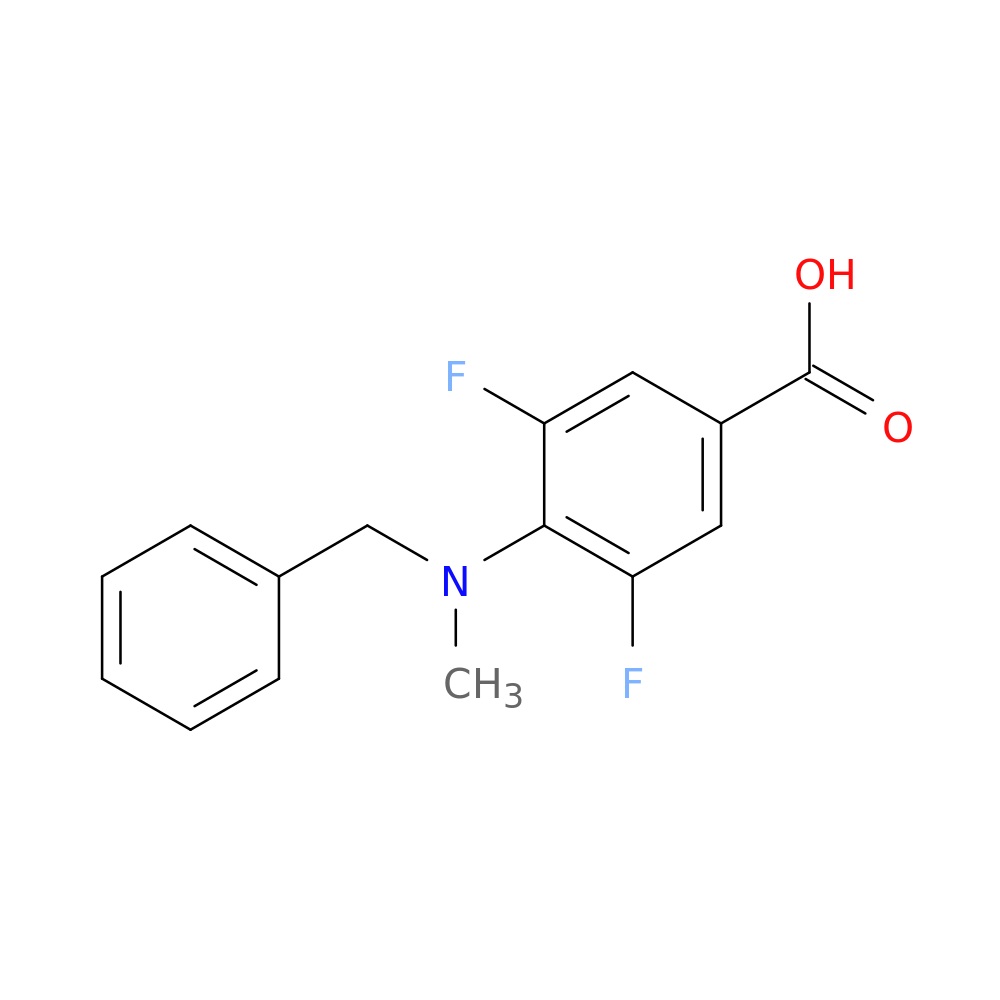 4-(benzyl(methyl)amino)-3,5-difluorobenzoic acid