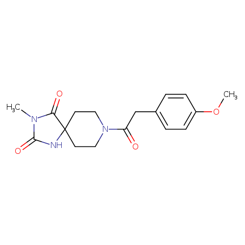 8-[2-(4-methoxyphenyl)acetyl]-3-methyl-1,3,8-triazaspiro[4.5]decane-2,4-dione