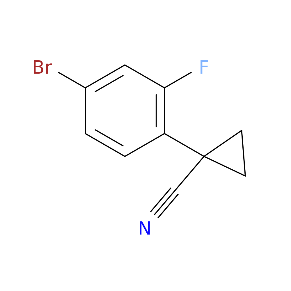 1-(4-Bromo-2-fluorophenyl)cyclopropane-1-carbonitrile