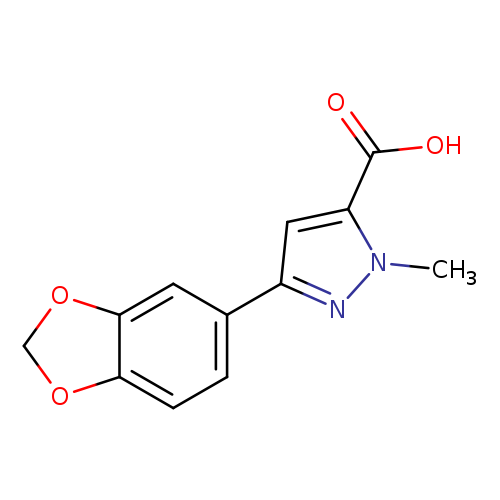 3-(1,3-BENZODIOXOL-5-YL)-1-METHYL-1(H)-PYRAZOLE-5-CARBOXYLIC ACID
