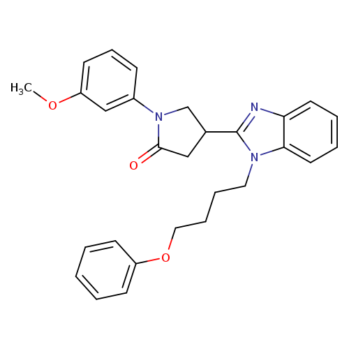 1-(3-methoxyphenyl)-4-[1-(4-phenoxybutyl)-1H-1,3-benzodiazol-2-yl]pyrrolidin-2-one