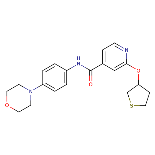 N-[4-(morpholin-4-yl)phenyl]-2-(thiolan-3-yloxy)pyridine-4-carboxamide