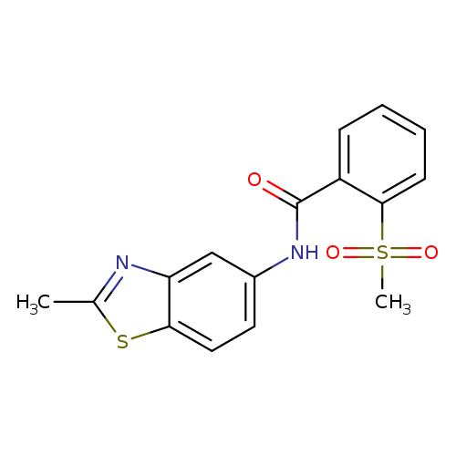 2-methanesulfonyl-N-(2-methyl-1,3-benzothiazol-5-yl)benzamide