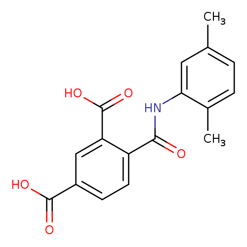 4-[(2,5-dimethylanilino)carbonyl]isophthalic acid