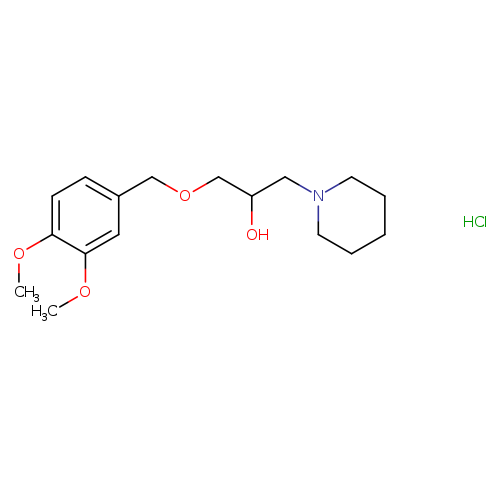 1-[(3,4-dimethoxyphenyl)methoxy]-3-(piperidin-1-yl)propan-2-ol hydrochloride