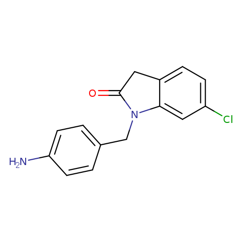 1-[(4-aminophenyl)methyl]-6-chloro-2,3-dihydro-1H-indol-2-one
