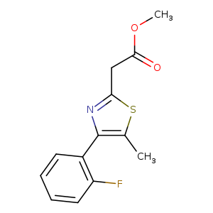 methyl 2-[4-(2-fluorophenyl)-5-methyl-1,3-thiazol-2-yl]acetate