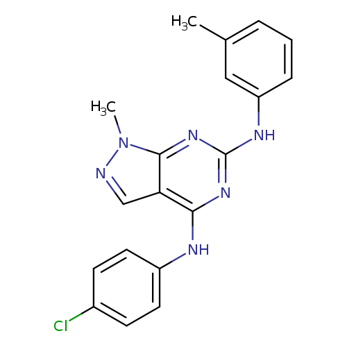 N4-(4-chlorophenyl)-1-methyl-N6-(3-methylphenyl)-1H-pyrazolo[3,4-d]pyrimidine-4,6-diamine