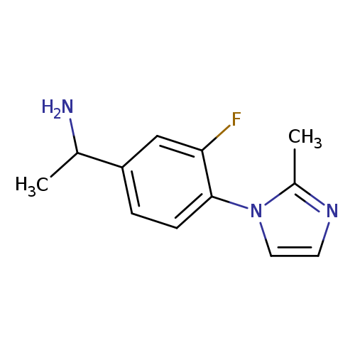 1-[3-fluoro-4-(2-methyl-1H-imidazol-1-yl)phenyl]ethan-1-amine