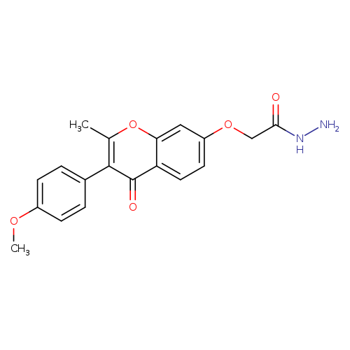 2-((3-(4-methoxyphenyl)-2-methyl-4-oxo-4H-chromen-7-yl)oxy)acetohydrazide