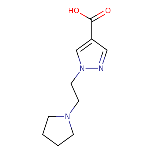 1-[2-(pyrrolidin-1-yl)ethyl]-1H-pyrazole-4-carboxylic acid