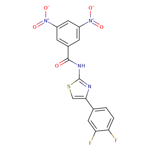 N-[4-(3,4-difluorophenyl)-1,3-thiazol-2-yl]-3,5-dinitrobenzamide