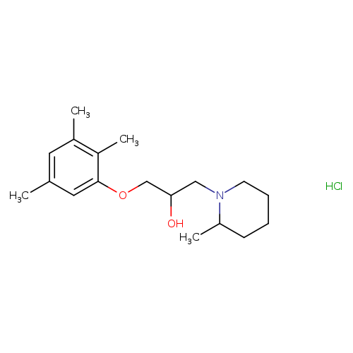 1-(2-methylpiperidin-1-yl)-3-(2,3,5-trimethylphenoxy)propan-2-ol hydrochloride