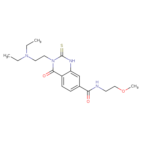 3-[2-(diethylamino)ethyl]-N-(2-methoxyethyl)-4-oxo-2-sulfanylidene-1,2,3,4-tetrahydroquinazoline-7-carboxamide