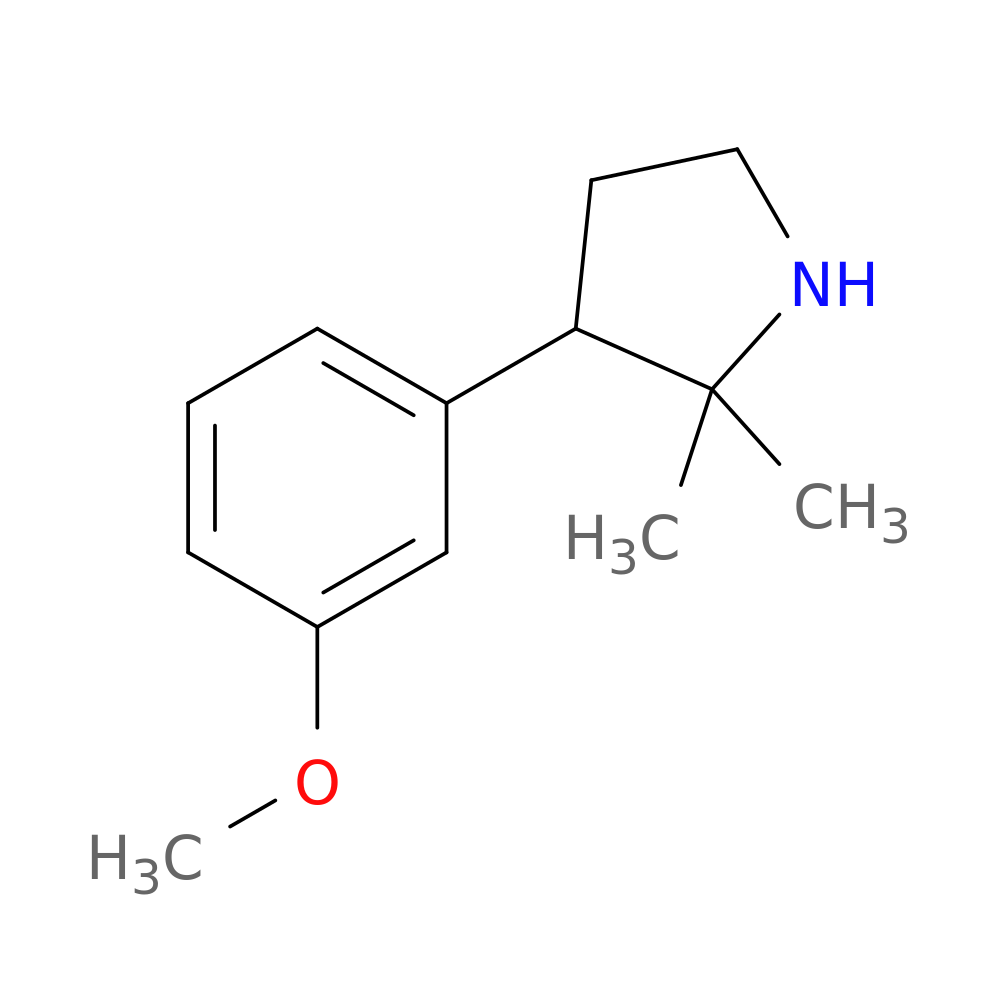3-(3-methoxyphenyl)-2,2-dimethylpyrrolidine