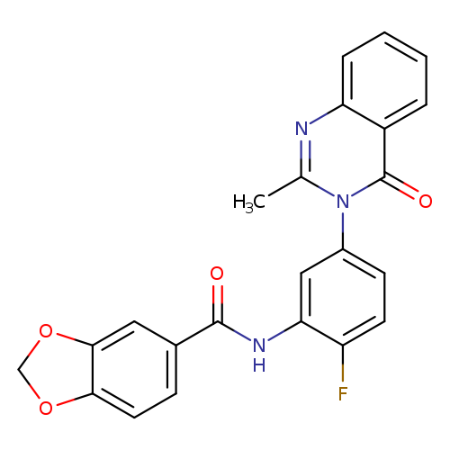 N-[2-fluoro-5-(2-methyl-4-oxo-3,4-dihydroquinazolin-3-yl)phenyl]-2H-1,3-benzodioxole-5-carboxamide