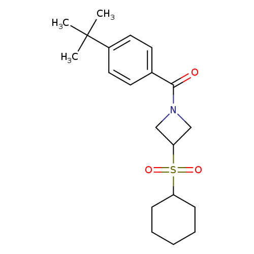 1-(4-tert-butylbenzoyl)-3-(cyclohexanesulfonyl)azetidine