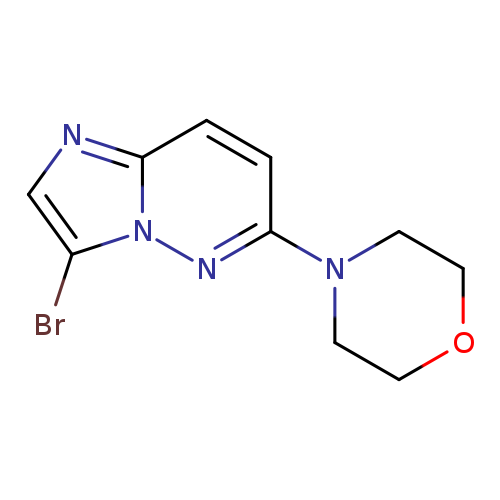 Imidazo[1,2-b]pyridazine, 3-bromo-6-(4-morpholinyl)-