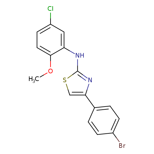 4-(4-bromophenyl)-N-(5-chloro-2-methoxyphenyl)-1,3-thiazol-2-amine