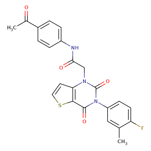 N-(4-acetylphenyl)-2-[3-(4-fluoro-3-methylphenyl)-2,4-dioxo-1H,2H,3H,4H-thieno[3,2-d]pyrimidin-1-yl]acetamide