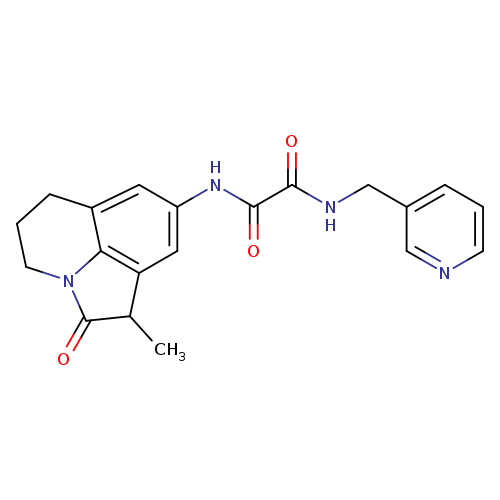 N-{3-methyl-2-oxo-1-azatricyclo[6.3.1.0^{4,12}]dodeca-4,6,8(12)-trien-6-yl}-N'-[(pyridin-3-yl)methyl]ethanediamide