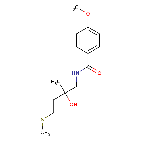 N-[2-hydroxy-2-methyl-4-(methylsulfanyl)butyl]-4-methoxybenzamide