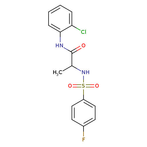 N-(2-chlorophenyl)-2-(4-fluorobenzenesulfonamido)propanamide