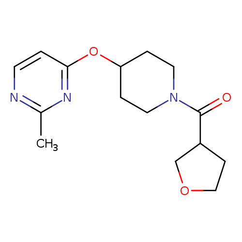 2-methyl-4-{[1-(oxolane-3-carbonyl)piperidin-4-yl]oxy}pyrimidine