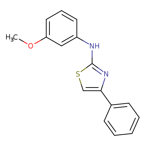 N-(3-methoxyphenyl)-N-(4-phenyl-1,3-thiazol-2-yl)amine