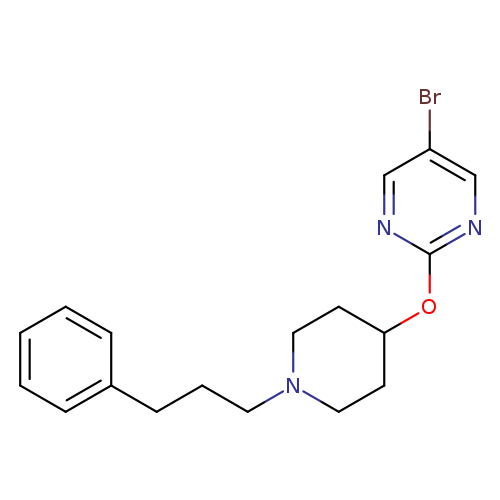 5-bromo-2-{[1-(3-phenylpropyl)piperidin-4-yl]oxy}pyrimidine