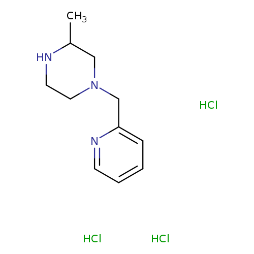 3-methyl-1-(pyridin-2-ylmethyl)piperazine trihydrochloride