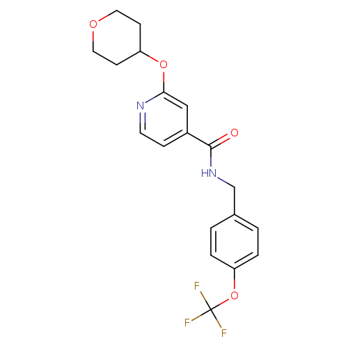 2-(oxan-4-yloxy)-N-{[4-(trifluoromethoxy)phenyl]methyl}pyridine-4-carboxamide