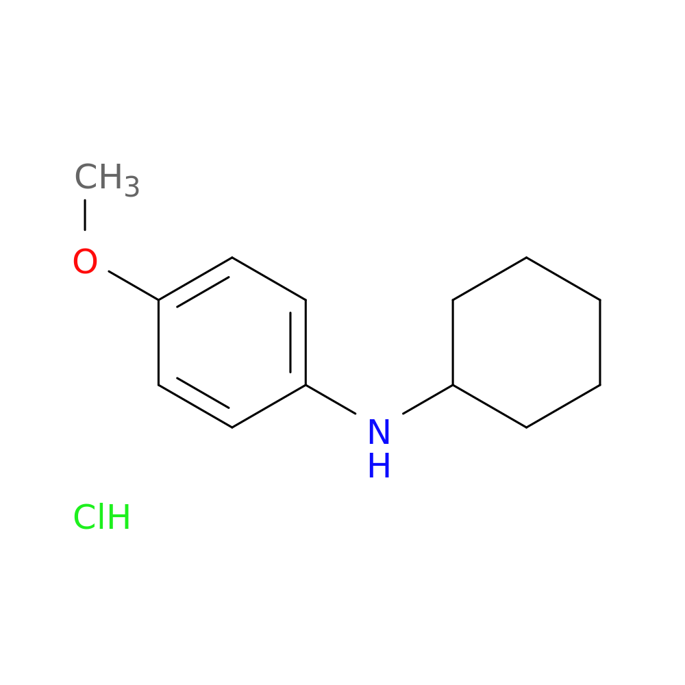 N-cyclohexyl-4-methoxyaniline hydrochloride