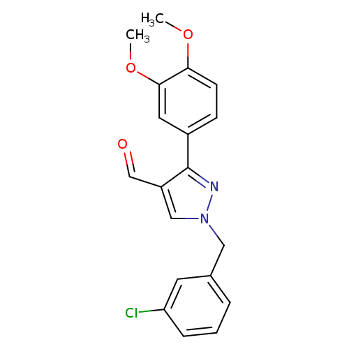 1-(3-Chlorobenzyl)-3-(3,4-dimethoxyphenyl)-1h-pyrazole-4-carbaldehyde