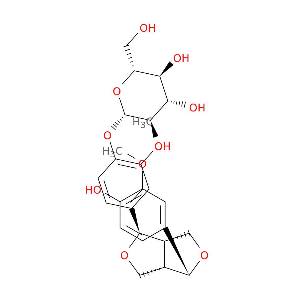 (-)-Pinoresinol 4-O-glucoside