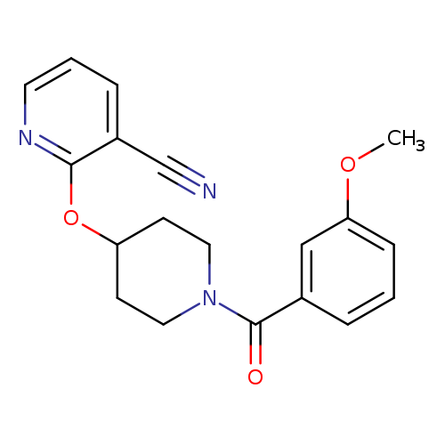 2-{[1-(3-methoxybenzoyl)piperidin-4-yl]oxy}pyridine-3-carbonitrile