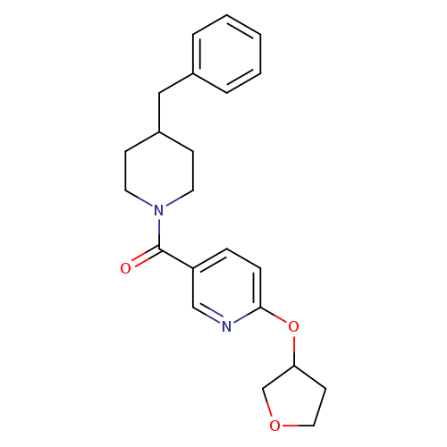 5-(4-benzylpiperidine-1-carbonyl)-2-(oxolan-3-yloxy)pyridine