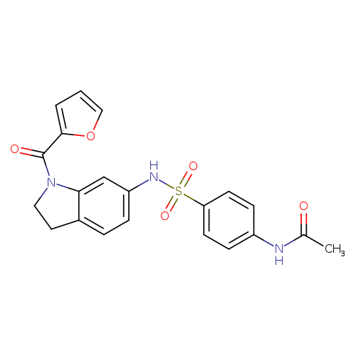 N-(4-{[1-(furan-2-carbonyl)-2,3-dihydro-1H-indol-6-yl]sulfamoyl}phenyl)acetamide