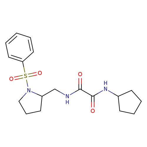 N-{[1-(benzenesulfonyl)pyrrolidin-2-yl]methyl}-N'-cyclopentylethanediamide