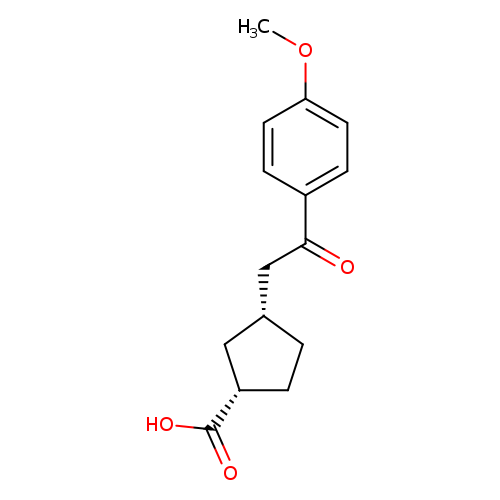 cis-3-[2-(4-Methoxyphenyl)-2-oxoethyl]cyclopentane-1-carboxylic acid