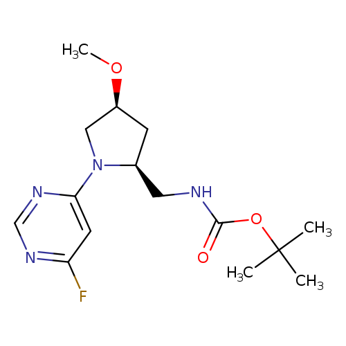 tert-butyl n-{[(2s,4s)-1-(6-fluoropyrimidin-4-yl)-4-methoxypyrrolidin-2-yl]methyl}carbamate
