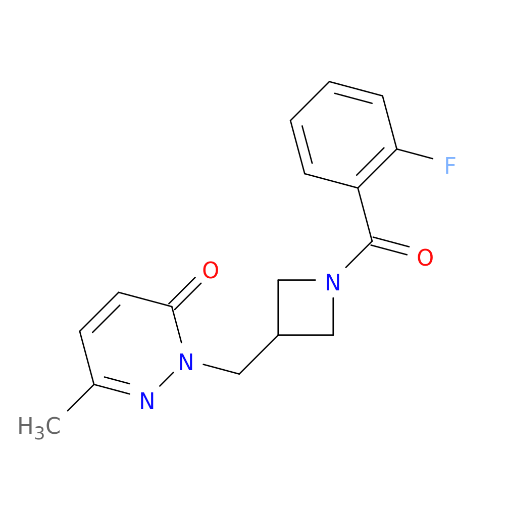 2-{[1-(2-fluorobenzoyl)azetidin-3-yl]methyl}-6-methyl-2,3-dihydropyridazin-3-one