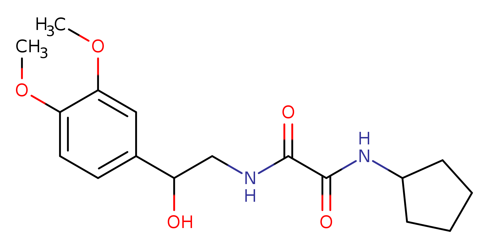 N-cyclopentyl-N'-[2-(3,4-dimethoxyphenyl)-2-hydroxyethyl]ethanediamide