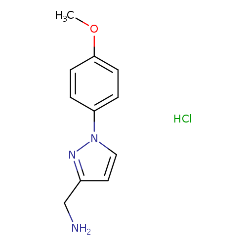 [1-(4-methoxyphenyl)-1H-pyrazol-3-yl]methanamine hydrochloride