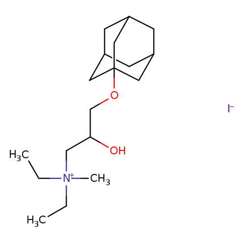 [3-(adamantan-1-yloxy)-2-hydroxypropyl]diethylmethylazanium iodide